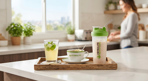 Herbalife içecekleriyle hazırlanan günlük kahvaltı rutini