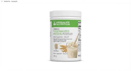 Herbalife Formül 3 Protein Tozu